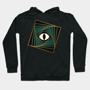 All Seeing Eye Geometric Blue Hoodie